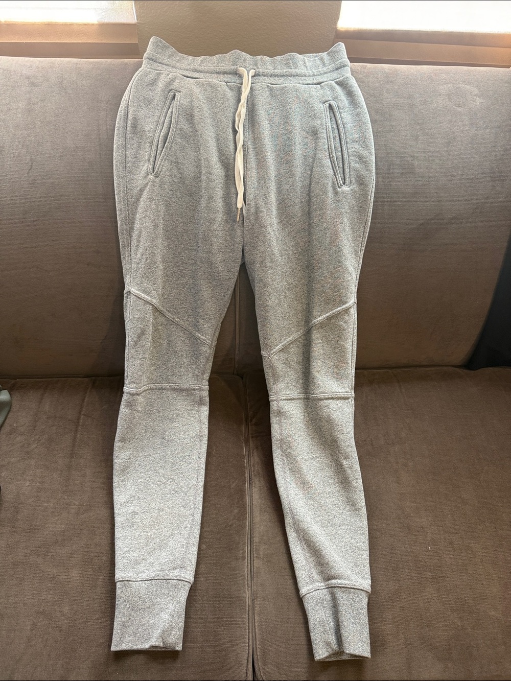 John Elliott Light Gray Tapered Jogger Sweatpants